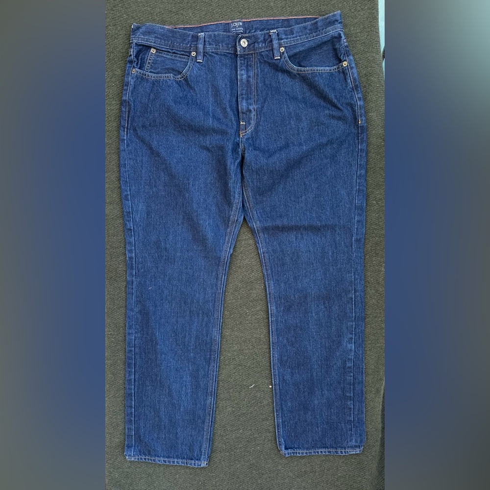 J. Crew Men's Deep Blue Straight Jeans The Sutton 36/30 great cond blokecore